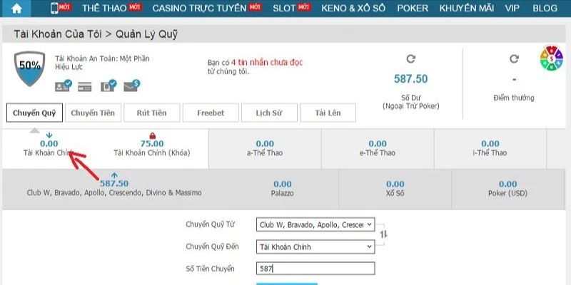 Nạp tiền WW88 cực nhanh với chuyển khoản ngân hàng
