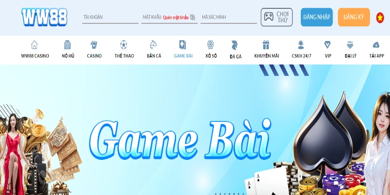 Tìm hiểu tổng quan về sảnh game bài WW88
